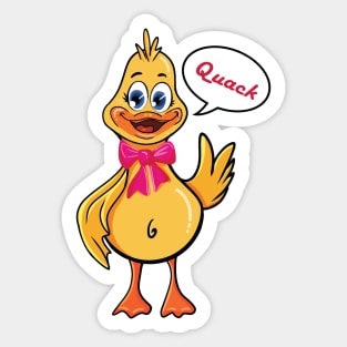 ducky the duck Sticker